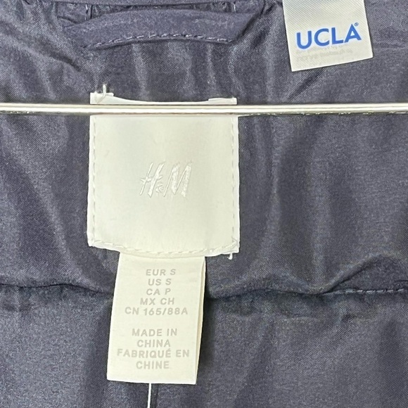 H&m UCLA Logo Zip Up Puffer Vest Bruins University of California LA Merch - Picture 7 of 9